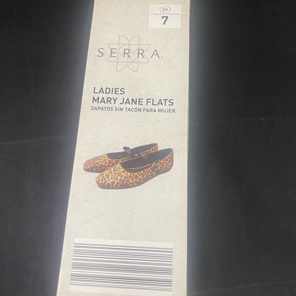Serra Leopard Print Mary Jane Flats Ladies size 7 - Picture 10 of 10